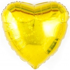 Шар"18" Сердце золото  46 см